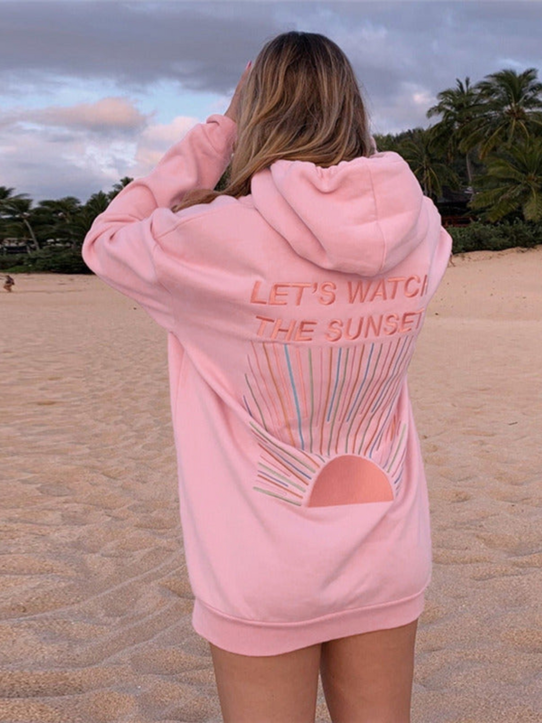 Damen Übergroß Langarm Hoodie
