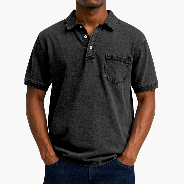 Herren Kurzarm Baumwoll Polo