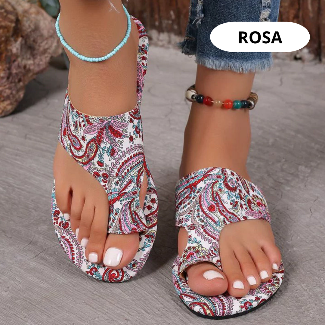 Damen Blumen Flache Slipper