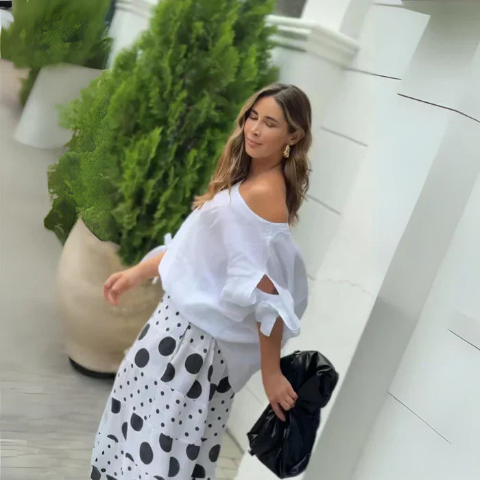 Damen Zweiteiliges Maxi Outfit Set