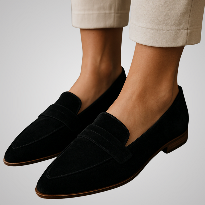 Damen Loafer Aus Samt