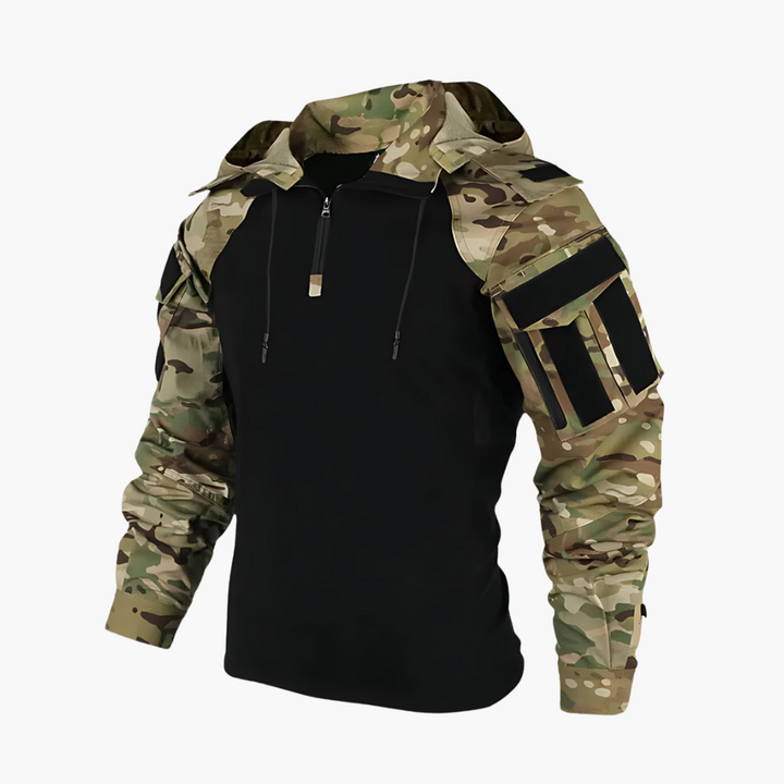 Combat Reißverschluss Kapuzenjacke