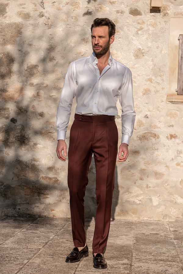 Leonard | Gerade Leinenhose Für Herren