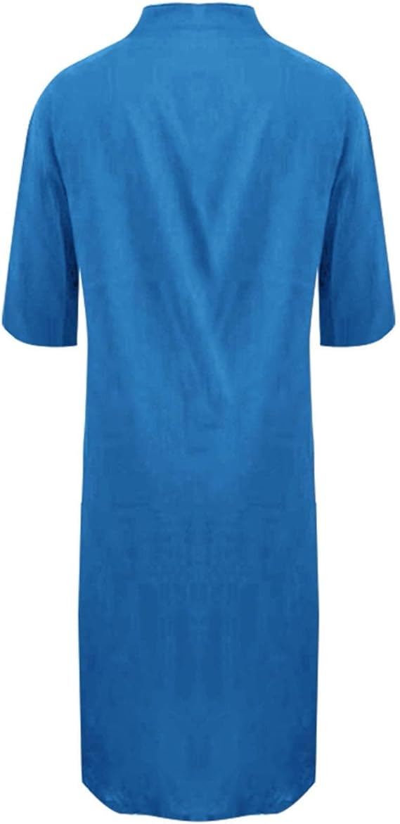Damen Oversized Hemdblusenkleid – Langes Freizeit Kleid Mit Taschen