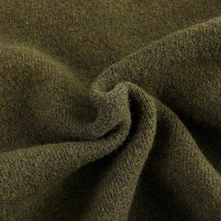 Herren-Strickjacke aus Wolle mit Rundhalsausschnitt – Strickweste mit Knopfleiste