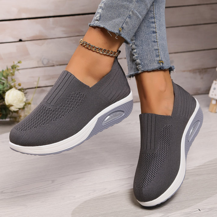 Damen Orthopädische Slip-On Sneaker – Bequeme Freizeit Komfort Turnschuhe