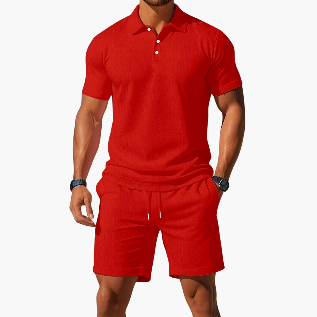 Herren Kurzarm Polo Set