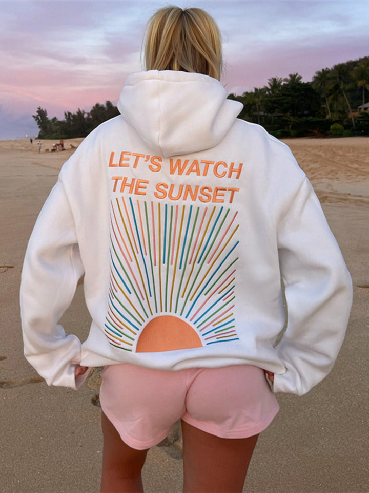 Damen Übergroß Langarm Hoodie
