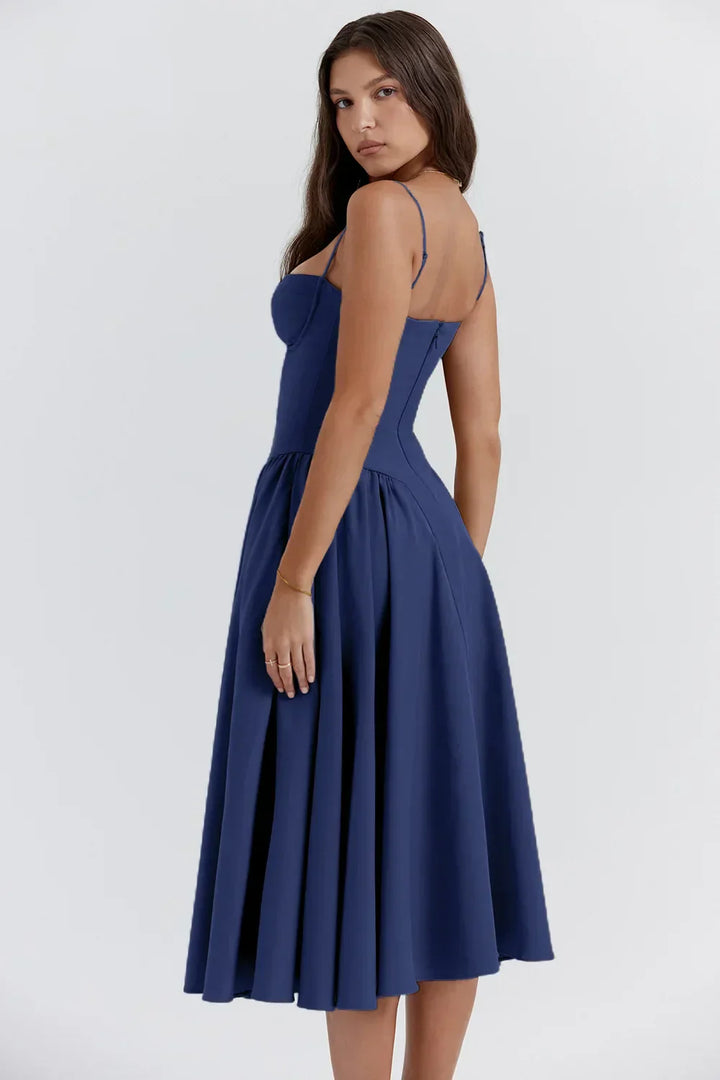 Damen Ärmelloses Korsettkleid