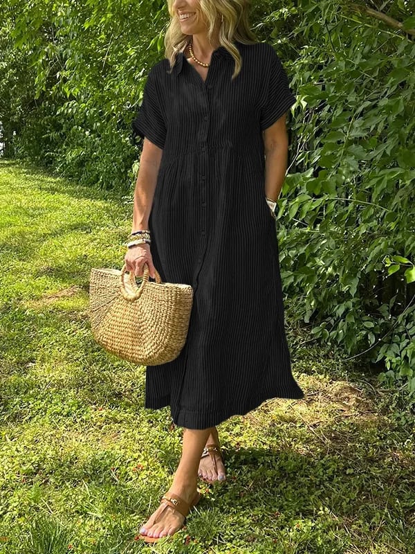 Charleigh | Elegantes gestreiftes Kleid