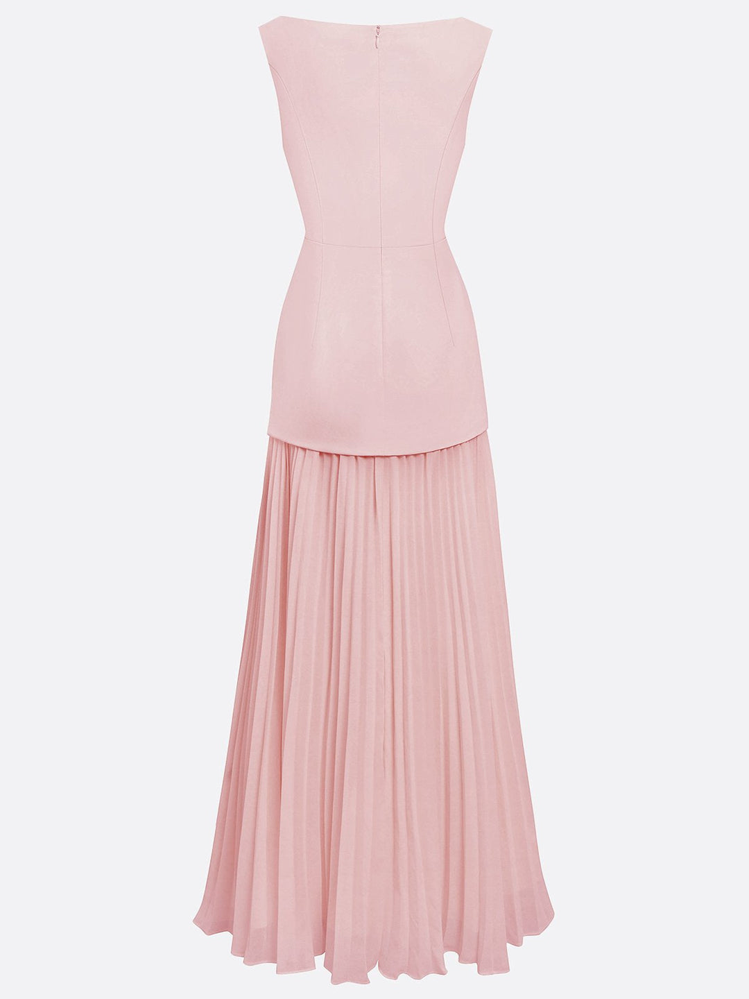 Ärmelloses Maxikleid für Damen mit fließenden Falten – Elegantes Brautjungfernkleid