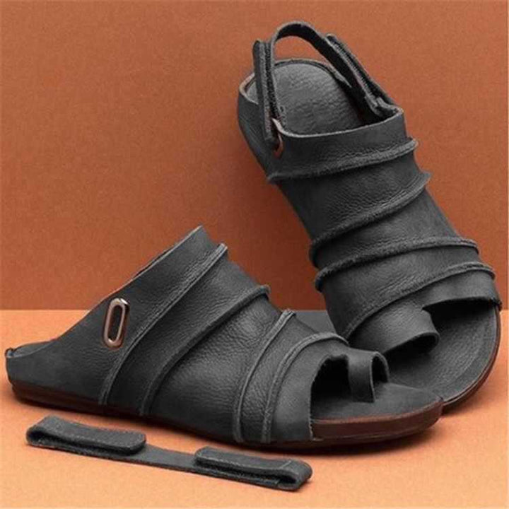 Damen Orthopädische Leder Sandalen Zur Fußkorrektur