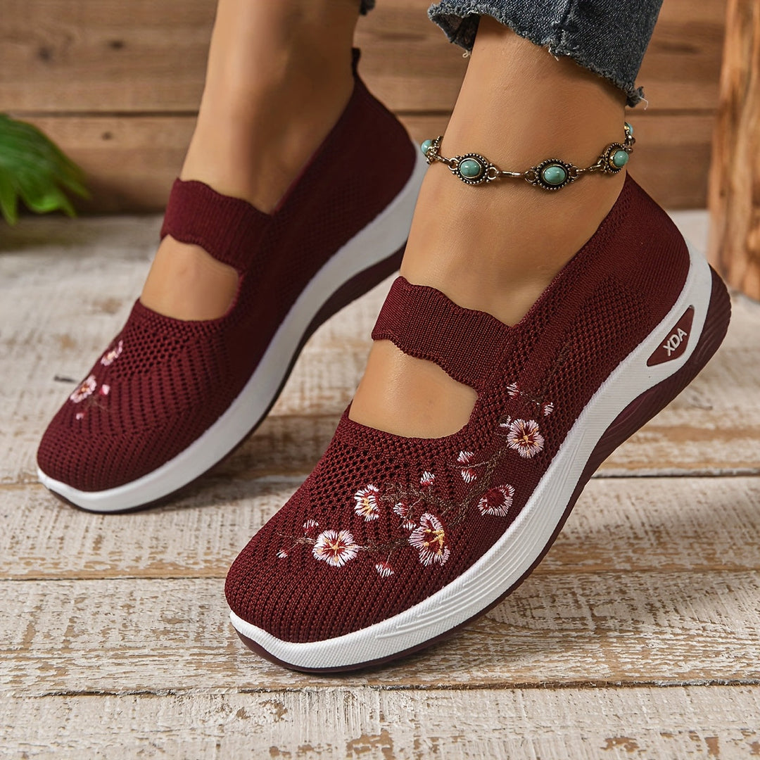 Damen Atmungsaktive Slip On Bequemschuhe