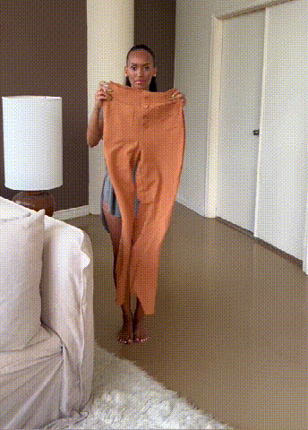 Damen Stretchhose Mit Hohem Bund