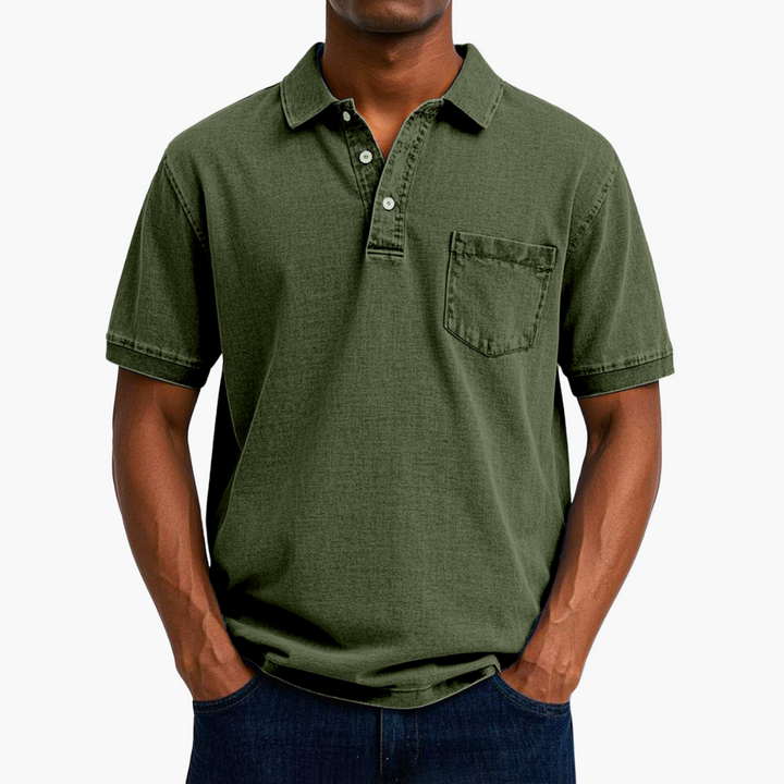 Herren Kurzarm Baumwoll Polo