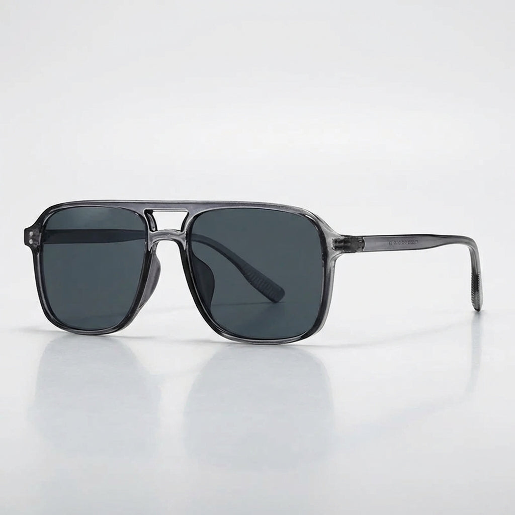 Übergroße Retro Quadratische Aviator Sonnenbrille – Schicke UV-Schutz Brille