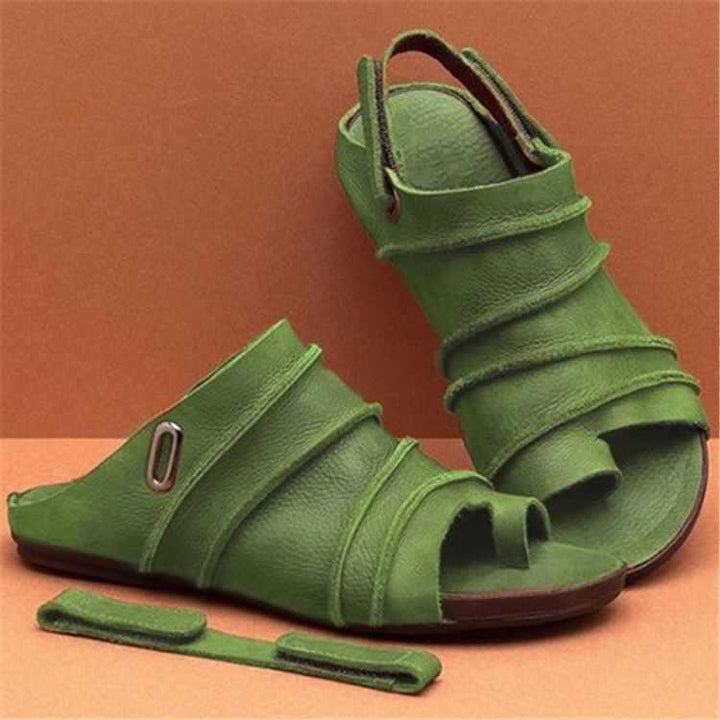 Damen Orthopädische Leder Sandalen Zur Fußkorrektur