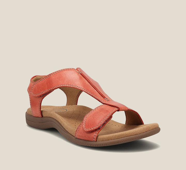 Damen Flache Ledersandalen