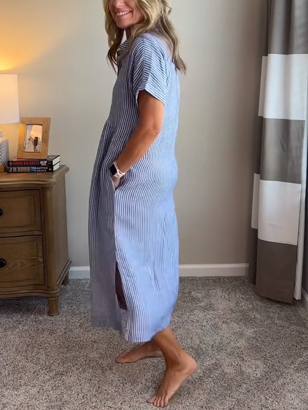 Charleigh | Elegantes gestreiftes Kleid