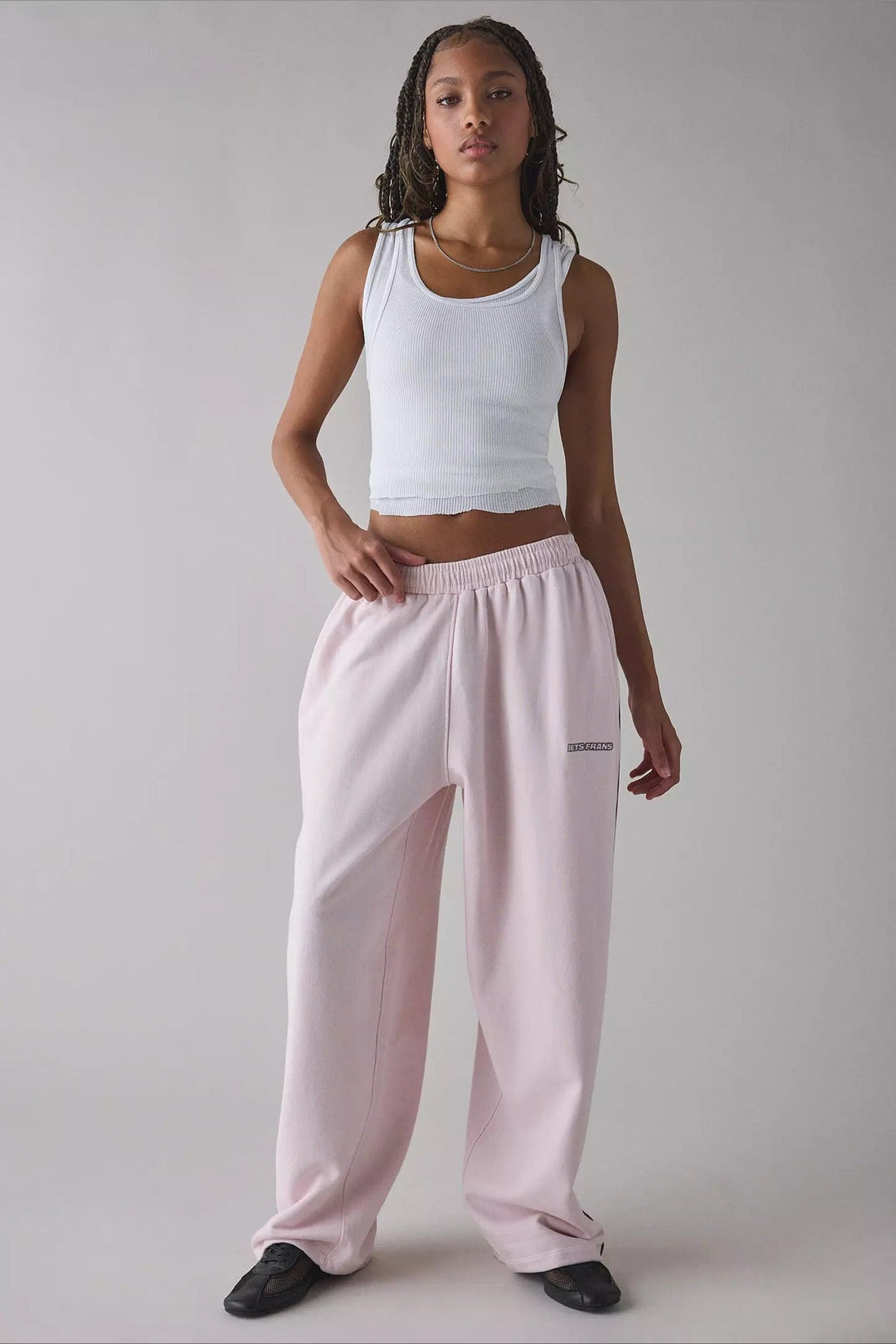 Damen Lange Bestickte Locker Geschnittene Strickhose – Müheloser Chic