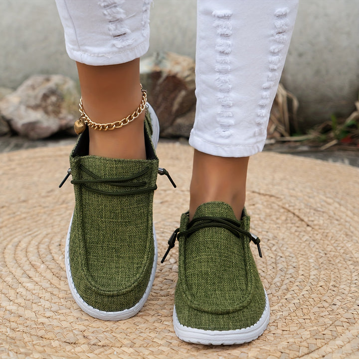 Damen Slip On Sneaker Mit Schnürung
