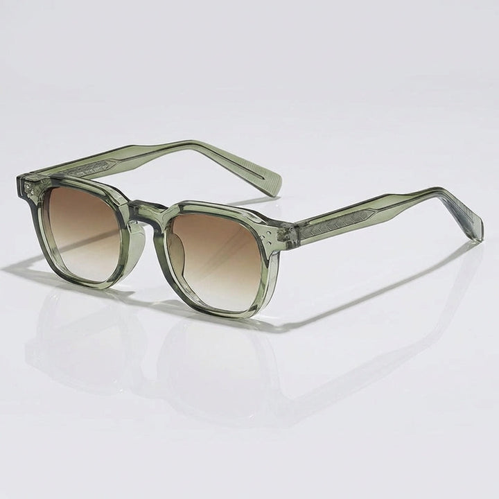 Unisex Quadratische Rahmen Sonnenbrille – Stilvolle UV Schutz Brille