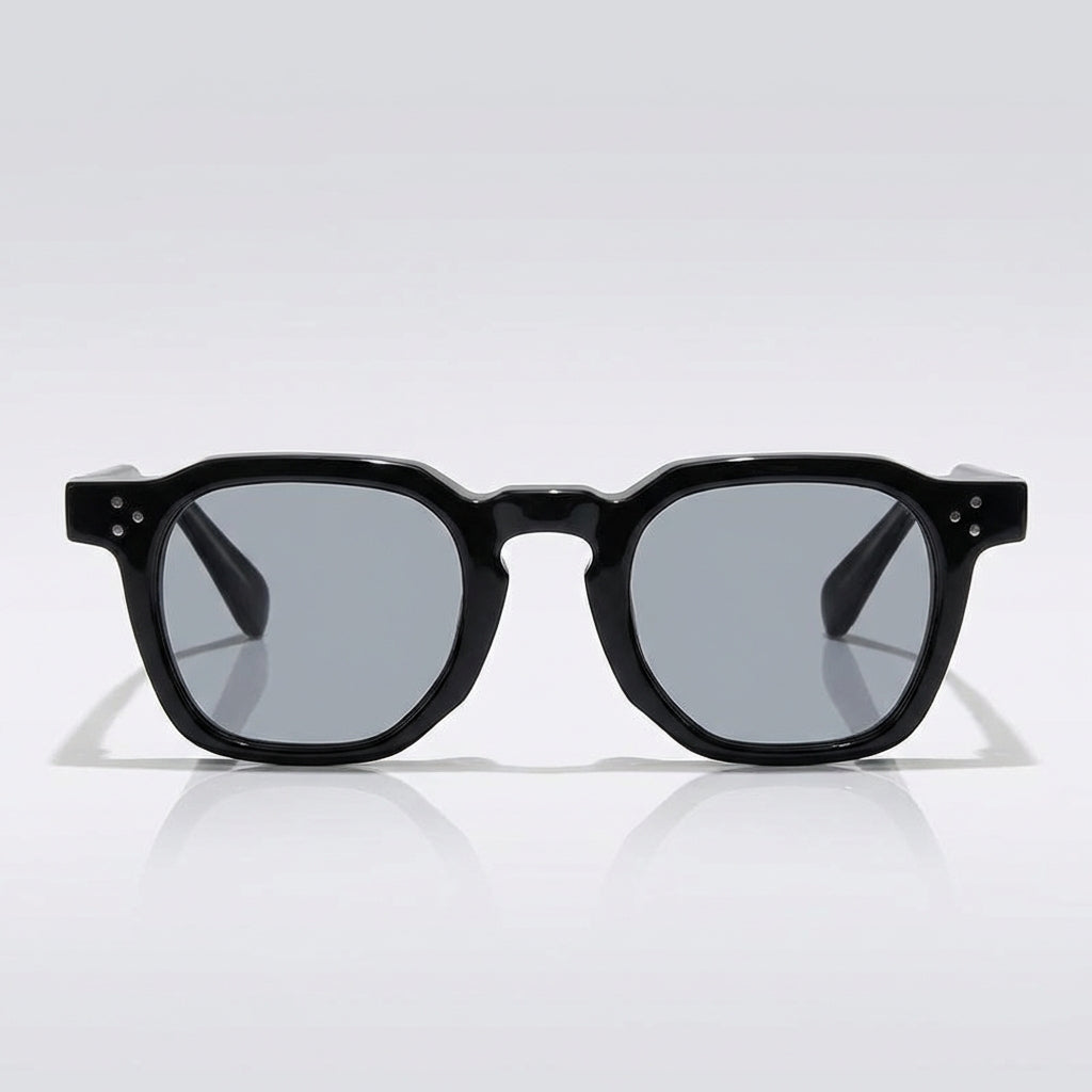 Unisex Quadratische Rahmen Sonnenbrille – Stilvolle UV Schutz Brille