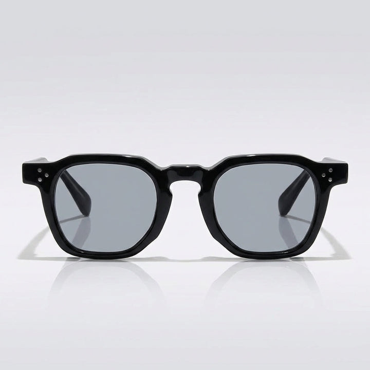 Unisex Quadratische Rahmen Sonnenbrille – Stilvolle UV Schutz Brille