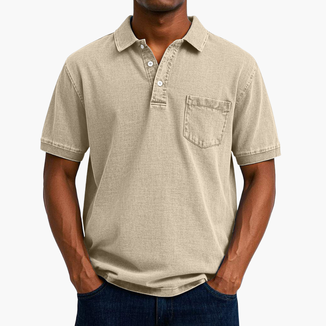 Herren Kurzarm Baumwoll Polo