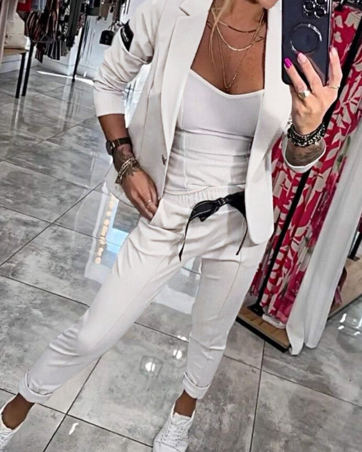 Damen Jacke Und Hosen Set