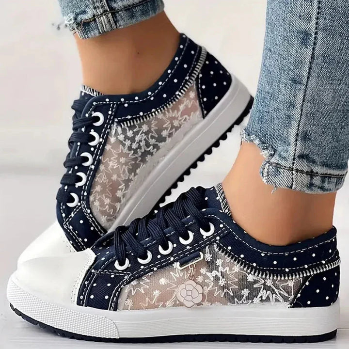Damen Mesh Schnürsneaker