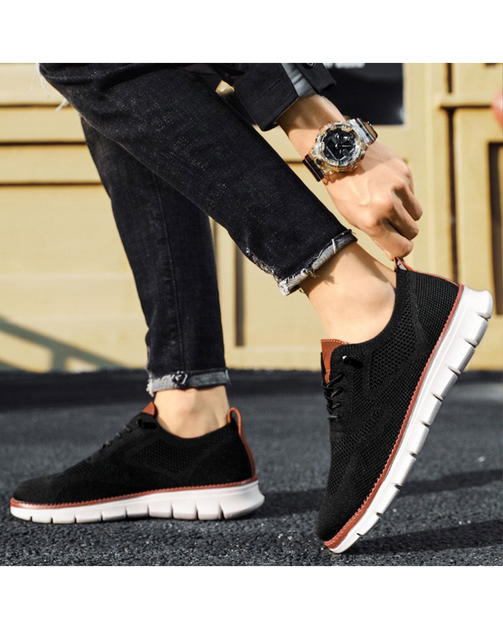Herren Schnürer Plattform Turnschuhe