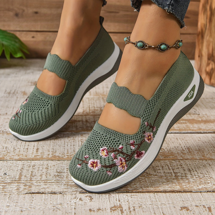Damen Atmungsaktive Slip On Bequemschuhe