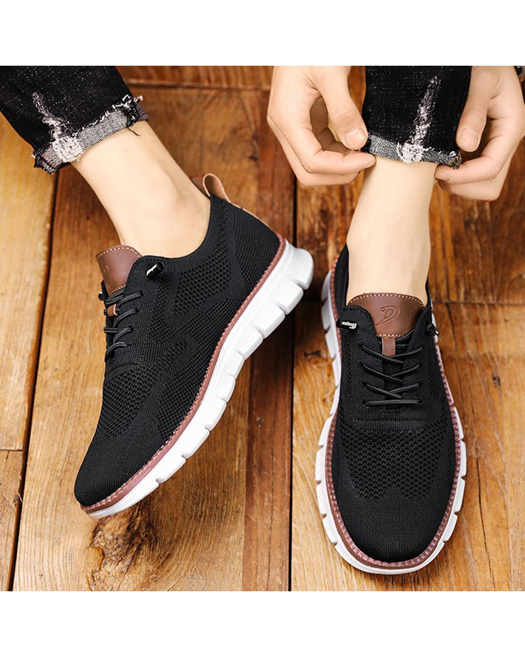 Herren Schnürer Plattform Turnschuhe