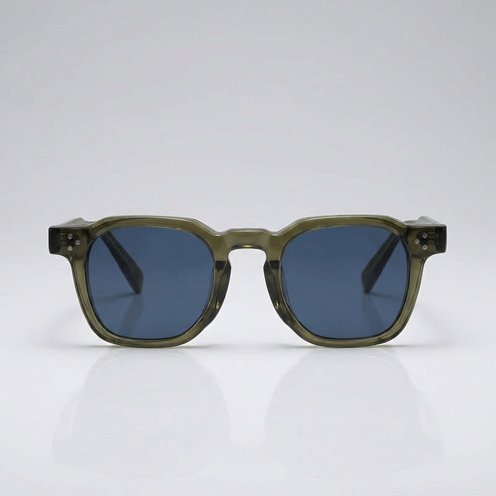 Unisex Quadratische Rahmen Sonnenbrille – Stilvolle UV Schutz Brille