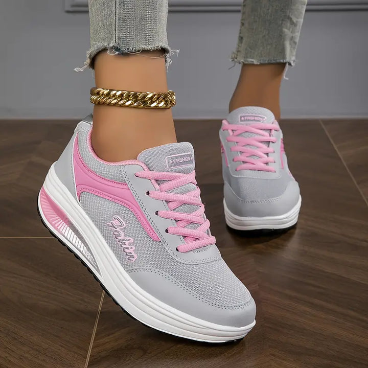 Damen Klassische Schnür-Orthopädische Sneaker – Platform Schuhe Für Winter