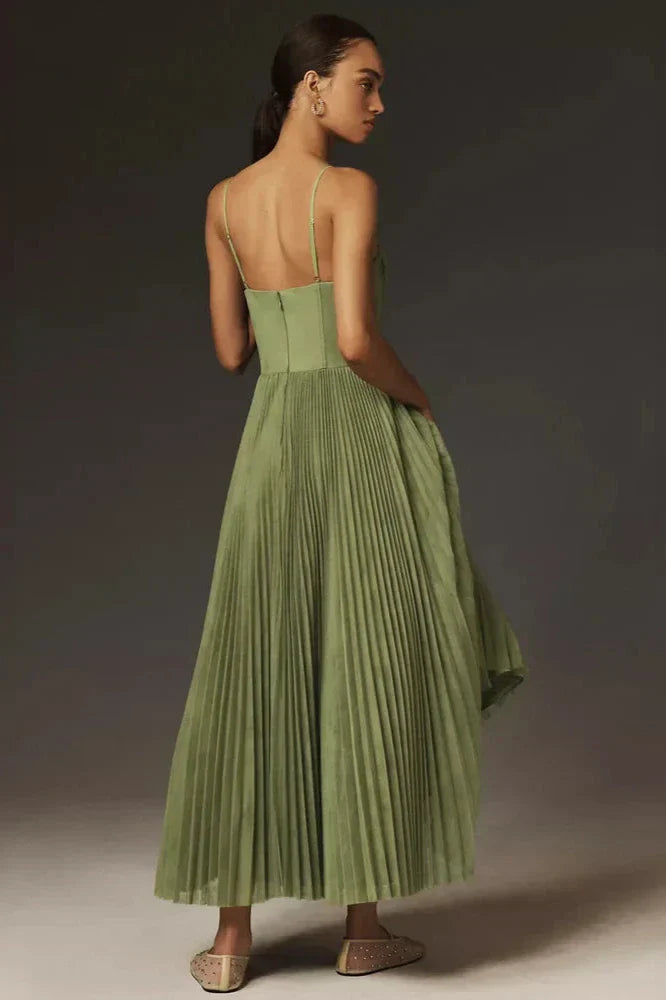 Megan | Plissiertes Tüll-Midikleid