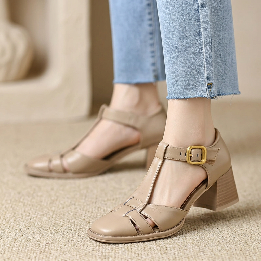 Damen Chiko Mikhaila Quadratische Blockabsatzschuhe – Elegantes Bequemes Schuhwerk