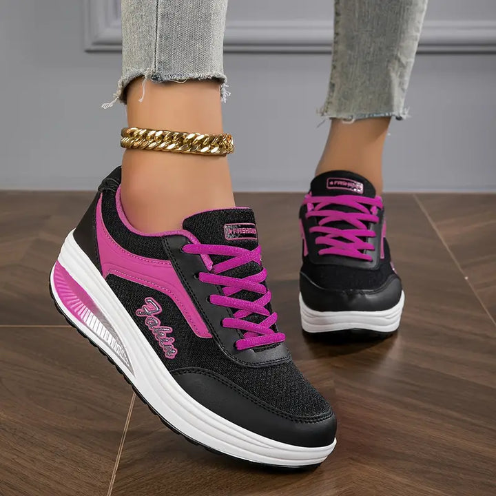 Damen Klassische Schnür-Orthopädische Sneaker – Platform Schuhe Für Winter