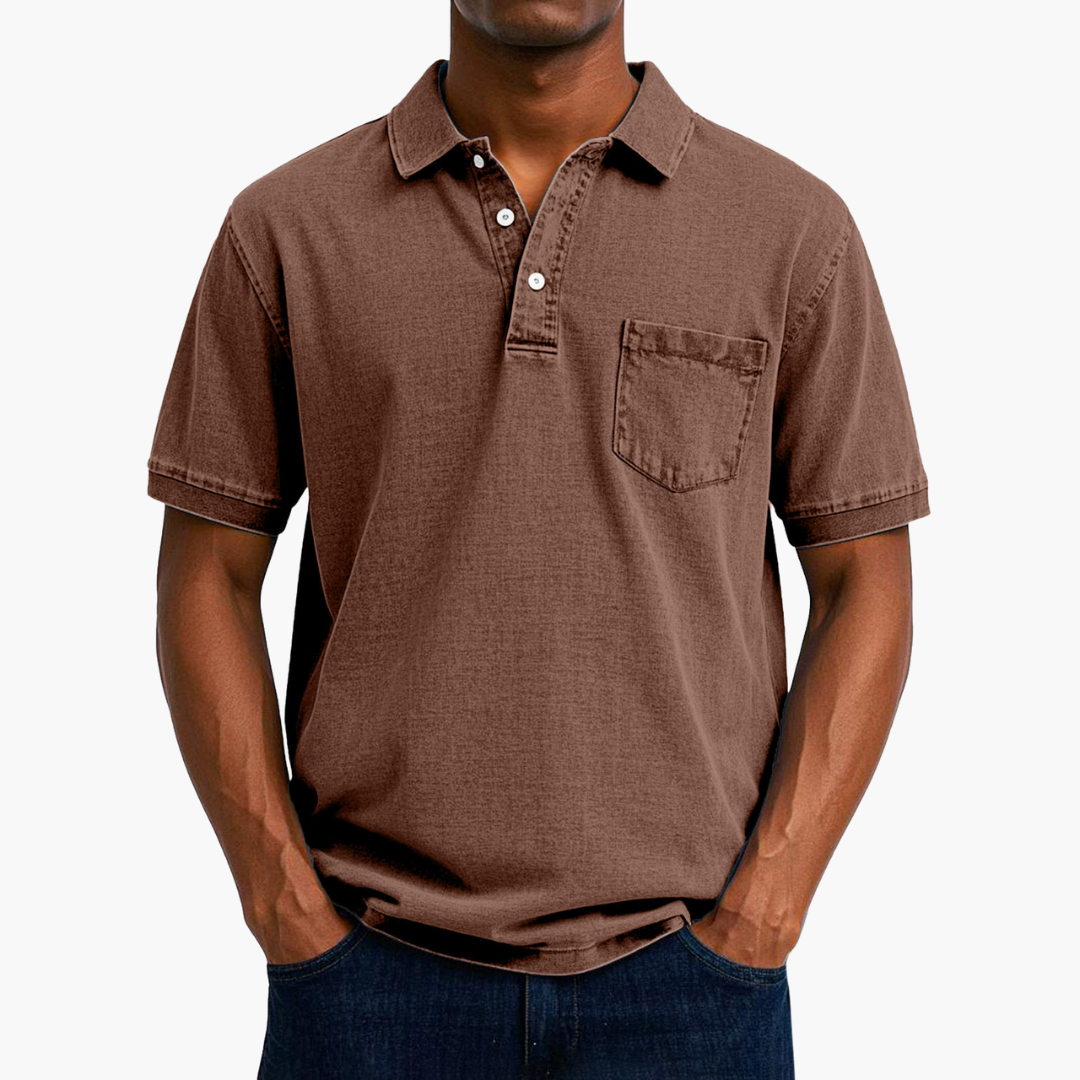 Herren Kurzarm Baumwoll Polo