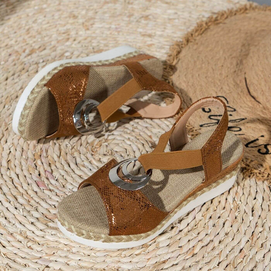 Damen Sandalen Aus Leder