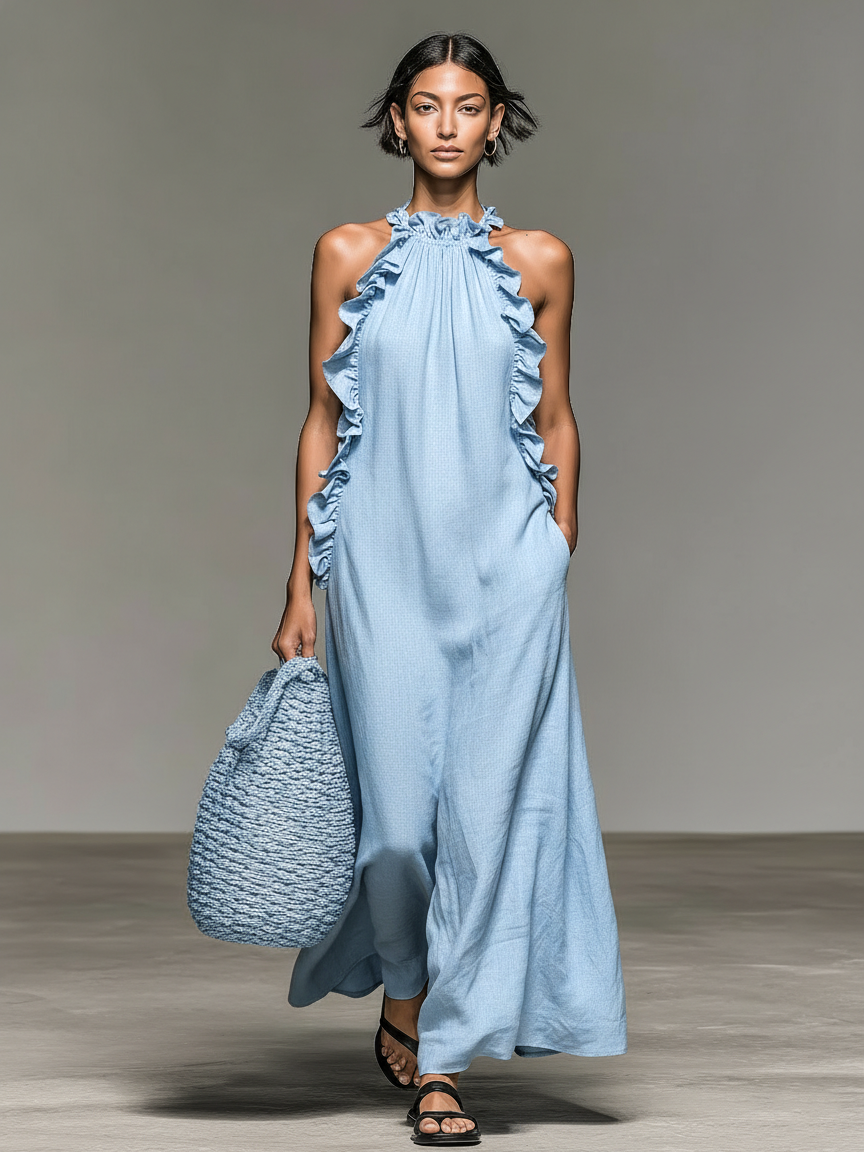 Ärmelloses Maxikleid: Leicht & Luftig für Sommerliche Anlässe 4