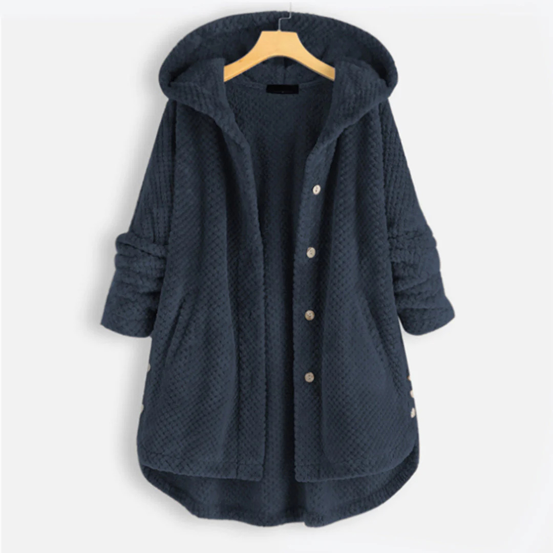 Button Down Jacke mit Kapuze für Damen – Stilvolle Jacke für Kühle Tage 0