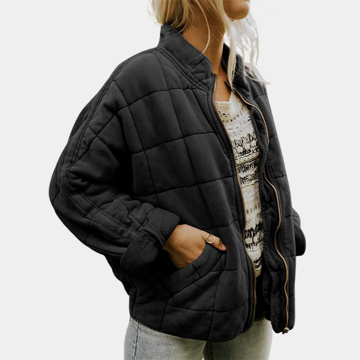 Damen Pufferjacke Mit Reißverschluss
