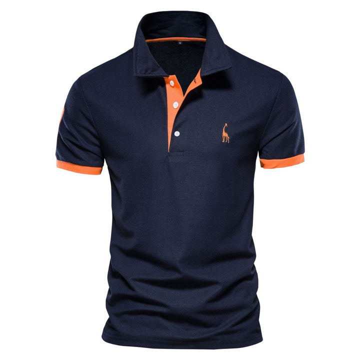 Herren Buttoned Kurzarm Polo