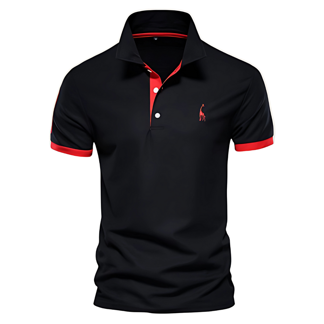 Herren Buttoned Kurzarm Polo