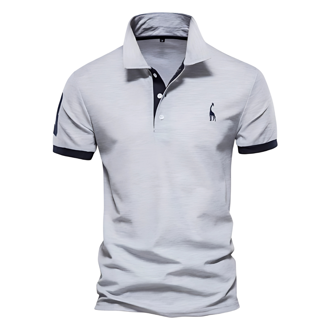 Herren Buttoned Kurzarm Polo