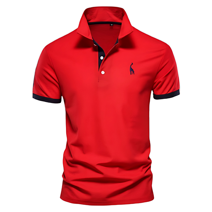 Herren Buttoned Kurzarm Polo