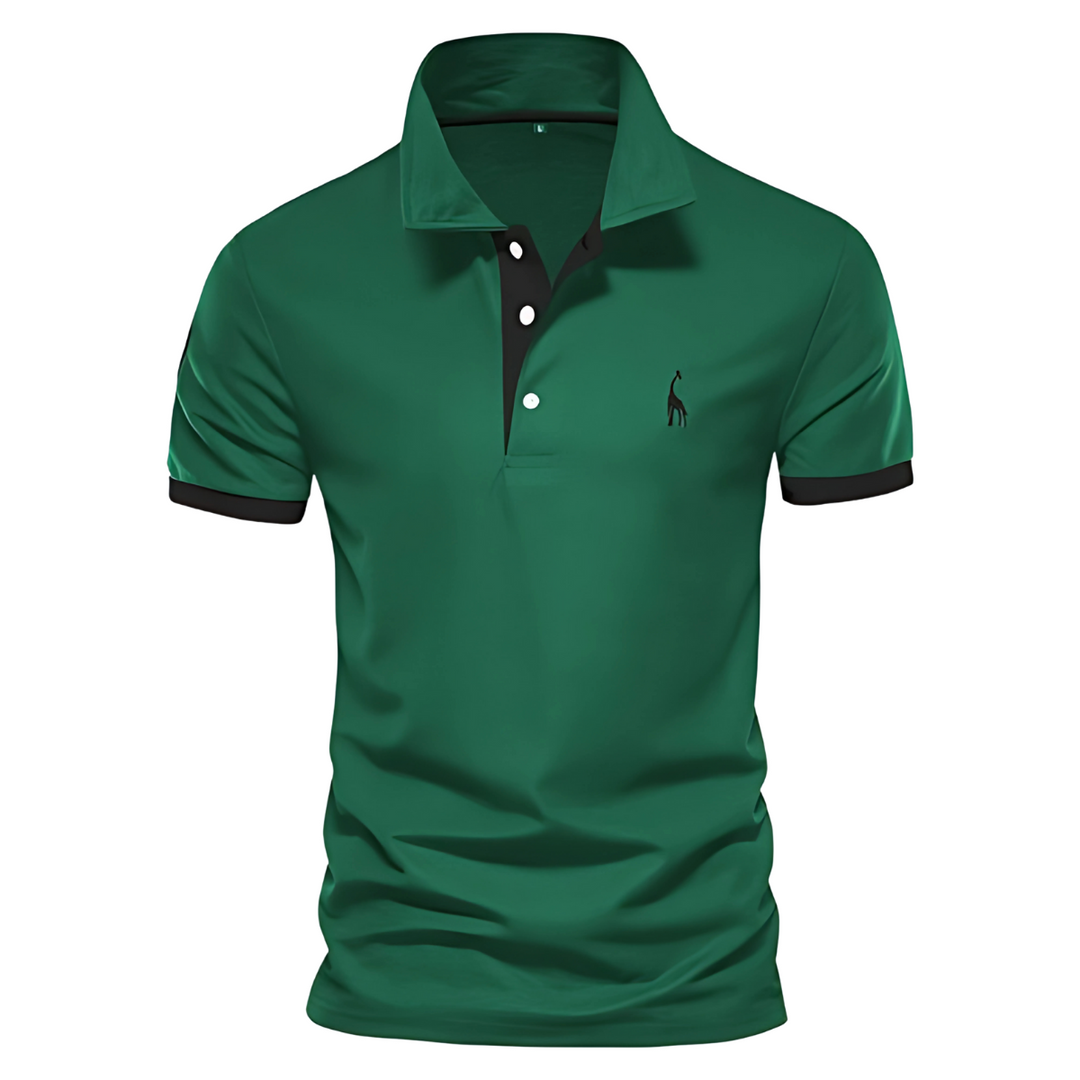 Herren Buttoned Kurzarm Polo