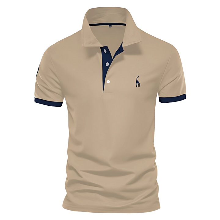 Herren Buttoned Kurzarm Polo
